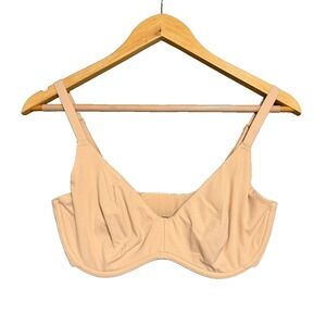 InLyric Scoop Bra 32E Warm Beige Underwire Comfort Smooth Seamless Classic NWT